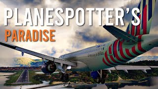 INSANE REALISM Going Visual Approach to Corfu Island Greece [upl. by Presley394]