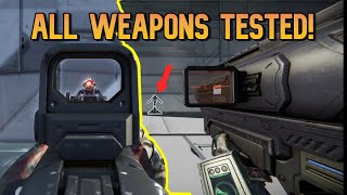 Weapon Recoil Damage and Reload Test All New Weapons  Warfare 1 Update  Space Engineers [upl. by Camfort262]