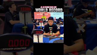 MAX PARK new 4x4 cube world record 1640 sec shorts viral rubikscube [upl. by Yekram]