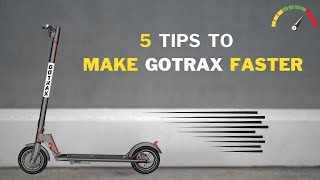 How to make Gotrax scooter Faster 5 Tips [upl. by Shelia]