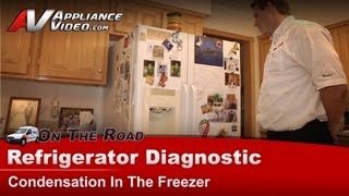 Frigidaire Refrigerator Repair  Condensation in the Freezer  FRS26XGCW1 [upl. by Alahc]