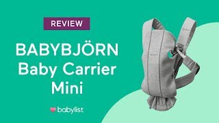 BABYBJÖRN Baby Carrier Mini Review  Babylist [upl. by Angel232]