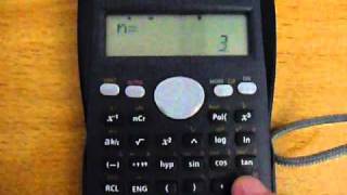 Casio statistics mode fx83MS [upl. by Refinney]