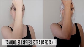 TESTING OUT TANOLOGIST EXPRESS EXTRA DARK TAN MOUSSE  LoveFings [upl. by Yelrebmyk416]