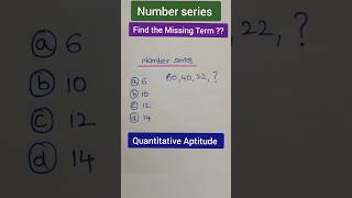 Series Quantitative AptitudeFind the missing termRRBIBPSSBIGMATBank POshortsmathsreasoning [upl. by Hewet146]