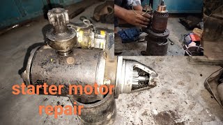 starter motor repair repairing Startermechanic [upl. by Idnahr]