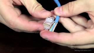 How To Make RJ45 Network Patch Cables  Cat 5E and Cat 6 [upl. by Otineb]