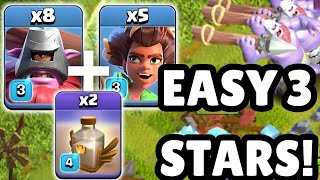 REVIVE SPELL  THROWERS  INSANELY EASY 3 STARS  13K Subs GIVEAWAY  Clash of Clans [upl. by Solracnauj]