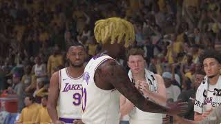 NBA 2K2573 iso broke world record 101 points lakers first game [upl. by Neerbas]