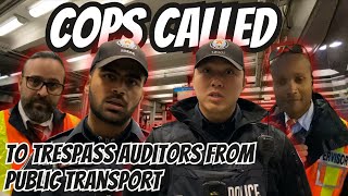 Cops Called To Unlawfully TRESPASS Auditors From Public Property  TTC  with canadacopwatch [upl. by Eittod337]