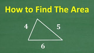 AWESOME Area Formula For TRIANGLES [upl. by Rock723]