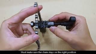 How to Use the TB3355 Chain rivet extractor EN [upl. by Sherurd]