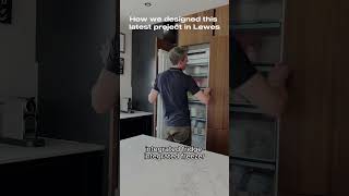 Video Tour Matt Black Handleless Kitchen with Smoked Walnut Veneer and Empira White quartz [upl. by Bradski]