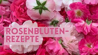 5 Ideen um Rosenblüten direkt aus dem Garten zu verarbeiten  RosenRezepte [upl. by Loutitia994]