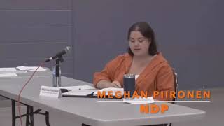 Meghan Piironen NDP Candidate for HaldimandNorfolk responds to question on Indigenous issues [upl. by Artied]