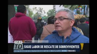 México continúa labor de rescate de sobrevivientes [upl. by Ball]