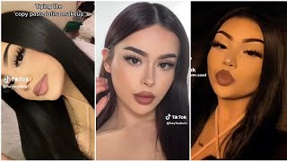 Trying The Latina Makeup Tutorial ✨ TikTok Compilation [upl. by Etnohc]