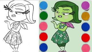 JOY Watch Disney and Pixars Inside Out coloring page come alive on the Disney app [upl. by Aissatan243]