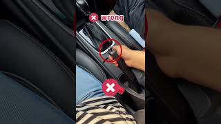 Do not hold down the button when applying the handbrakedriving skills tips fpy [upl. by Airdnaxela]