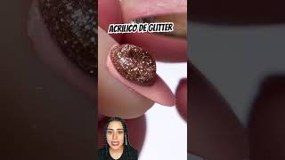 Acrilico de glitter nails fyp parati shortsvideo [upl. by Edmead]