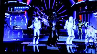 Kinect Star Wars  Vader and Palpatine dancing [upl. by Llemmart]