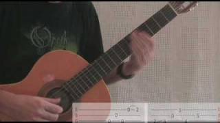 Opeth Guitar Lesson  Benighted part one [upl. by Mcnutt]