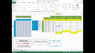 Tabla de Frecuencia para datos agrupados en intervalos con Excel  quotDESCARGA EL ARCHIVOquot [upl. by Uranie284]