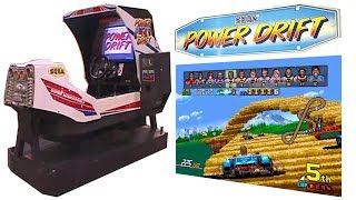 Sega Power Drift Arcade Machine  Full Motion   RGVX Plays [upl. by Ahsoem]