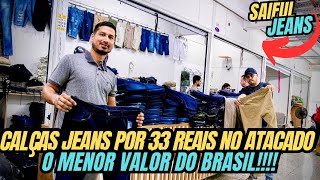 🔥FABRICANTE DE CALÇAS JEANS MASCULINAS E BERMUDAS JEANS MAIS BARATO QUE A SHOPEE brás calçasjeans [upl. by Teloiv]