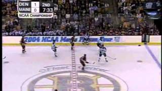 Maine vs Denver 2004 NCAA Hockey Championship Highlights [upl. by Yerggoeg985]