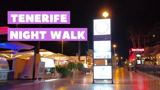 4K 🇪🇸🇮🇨 Tenerife Canary Islands  Costa Adeje  Night Walk 🏝 [upl. by Maye430]