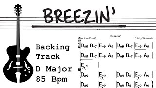 Breezin George Benson Smooth Jazz Backing Track [upl. by Germaun]