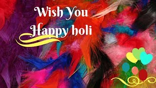 Happy Holi Greeting Wishes Free Whatsapp Message Animated HD3D Video 2018 Download For Facebook [upl. by Leahcimed]