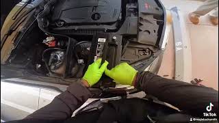 2014 Mercedes E350 jump start battery replacement new battery [upl. by Tarsus]