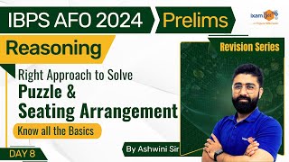 IBPS AFO 2024  Puzzle amp Seating Arrangements  Right Approach for Puzzle amp Seating  By Ashwini Sir [upl. by Aneerehs]