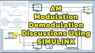 Amplitude Modulation and AM Demodulation Explained using Simulink  AM 25 [upl. by Eiggem]