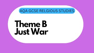 GCSE RS Theme D4 Just War [upl. by Brackett]