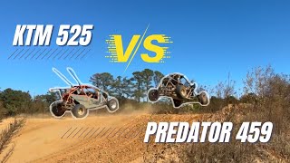 Crosskart on a motocross track Predator powered crosskart [upl. by Adnalor]