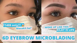 6D Eyebrow Microblading mura lang  7 days healing process [upl. by Dusza195]