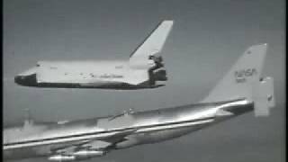 Approach and Landing Tests  Shuttle Enterprise 747 SCA separation [upl. by Suoirtemed705]