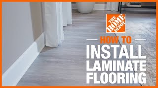 How to Install Laminate Flooring  The Home Depot [upl. by Haroun]