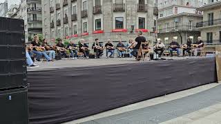 Full two minutes of Hurdy Gurdy Music in Vigo Spain [upl. by Sucitivel]