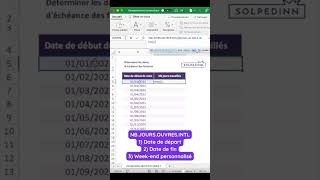 Calculer le nombre de jours travaillés pour chaque mois de 2023 weekend personnalisé [upl. by Nue]