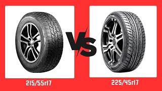 Tire Size 21555r17 vs 22545r17 [upl. by Sollows]