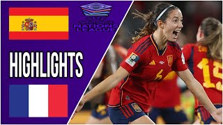 Spain vs France women’s UEFA nations league Final  Highlights resumen [upl. by Jamel]