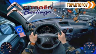 Citroen Berlingo 19D 51kW 66 4K TEST DRIVE POV – ACCELERATION BRAKES amp ENGINE🔸TopAutoPOV [upl. by Noellyn109]