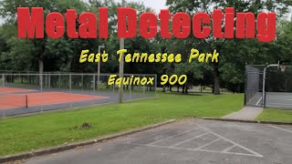 Metal detecting again at basketball court in East Tennessee park  Minelab Equinox 900 [upl. by Africa]