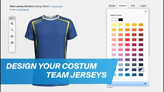 Jersey Design Design your costum jerseys for your team with the owayo3DConfigurator [upl. by Sualokcin]