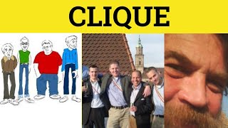 🔵 Clique Cliquey  Clique Meaning  Clique Examples  GRE 3500 Vocabulary [upl. by Boys766]