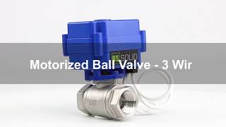 How to Wire a Motorized Ball Valve 3 Wire [upl. by Biddie]